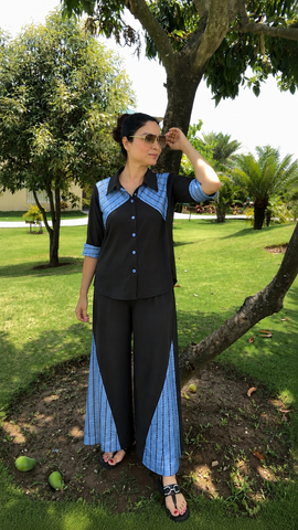 Denim cotton Lycra coord set