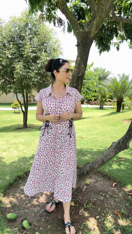 Knotted A-Line dress
