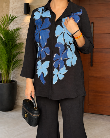 Denim Floral Coordset