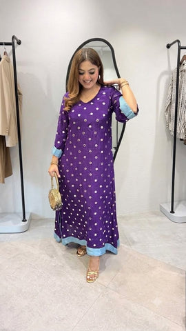 Mirror Work Long Kurta