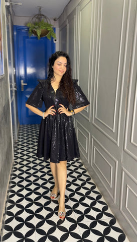 A-line cape style dress