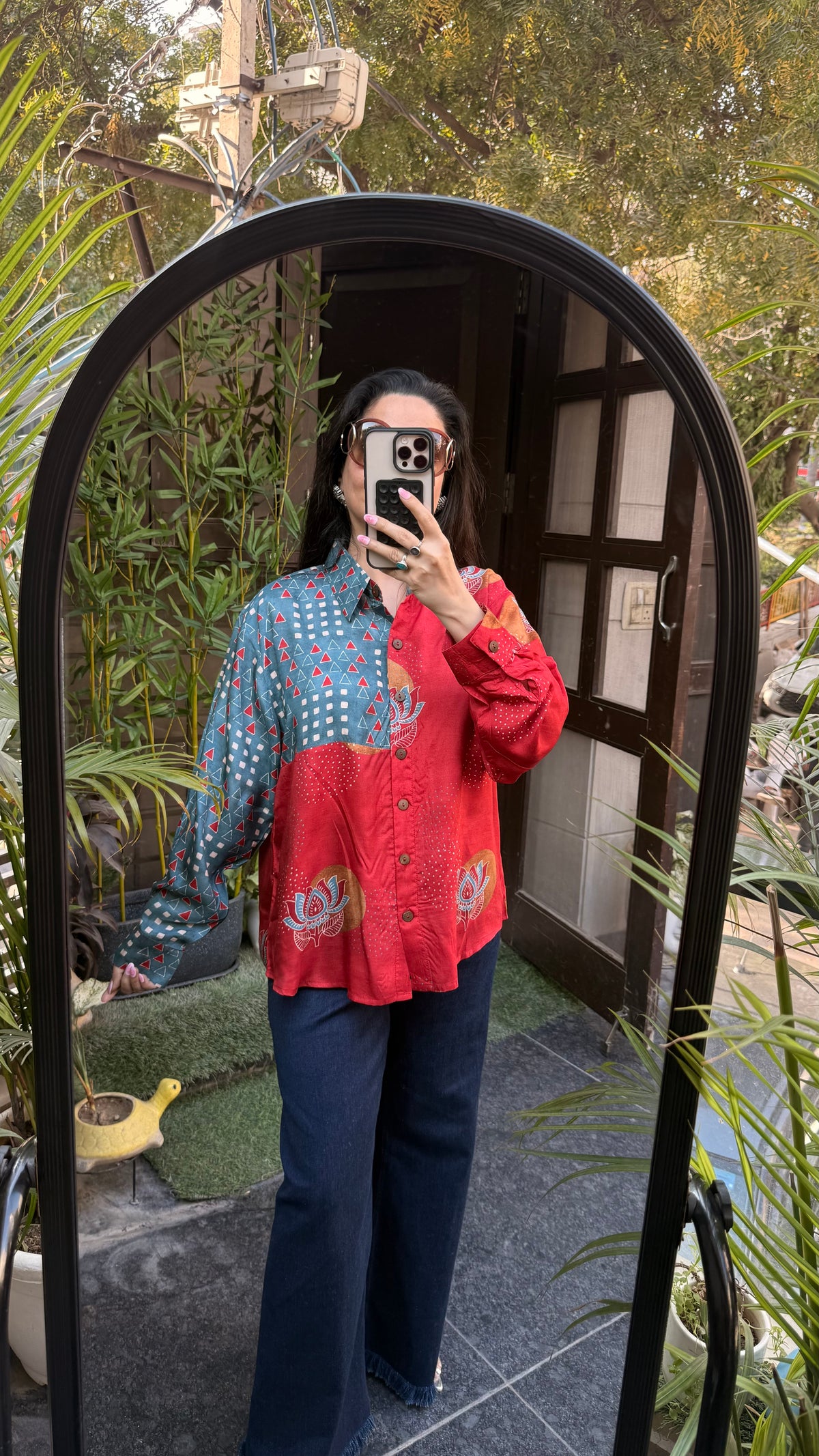 Ajrak print rustiq shirt