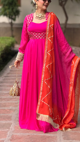 Koti Style Anarkali Suit