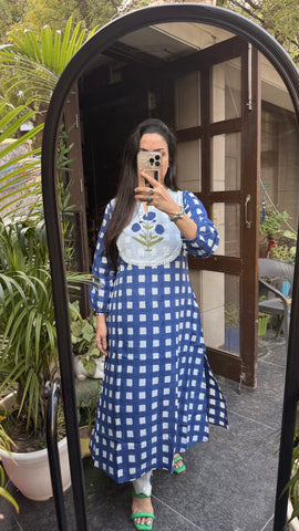 Cotton check coord set