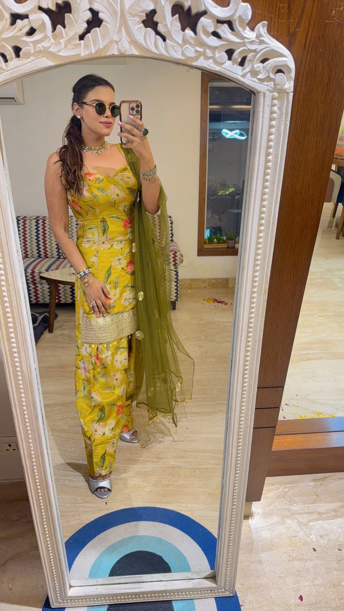 Printed farshi salwar