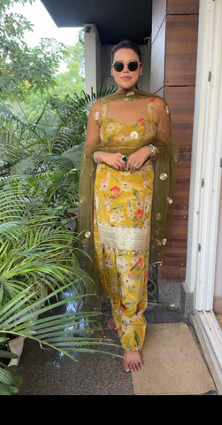 Printed farshi salwar