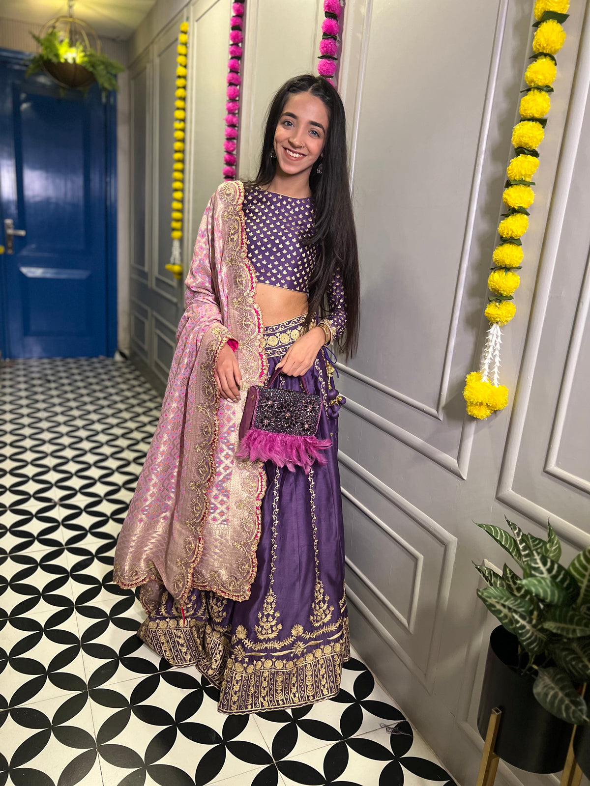 Aari Work Lehenga