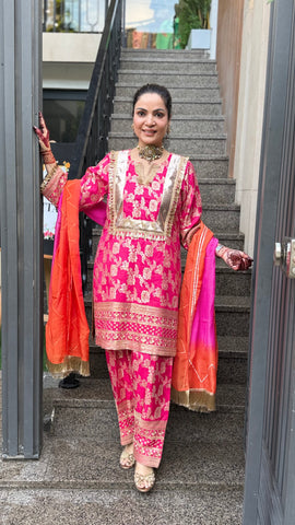 Banarsi Pink Suit