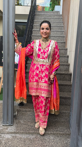 Banarsi Pink Suit